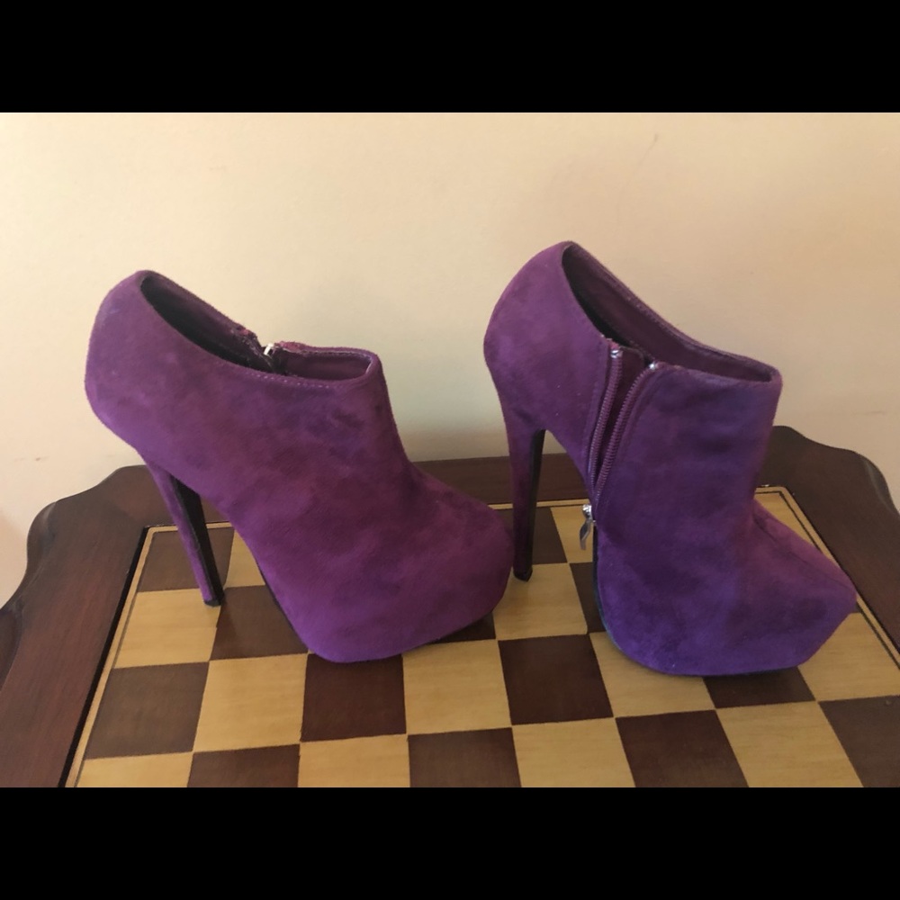 Purple Traffic Booties